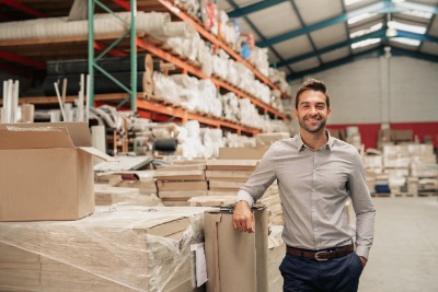 Male Business Owner in Factory